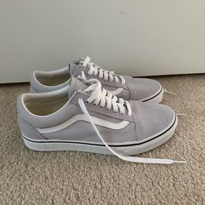 Vans Old Skoool Shoe - Color Gray Dawn/True White